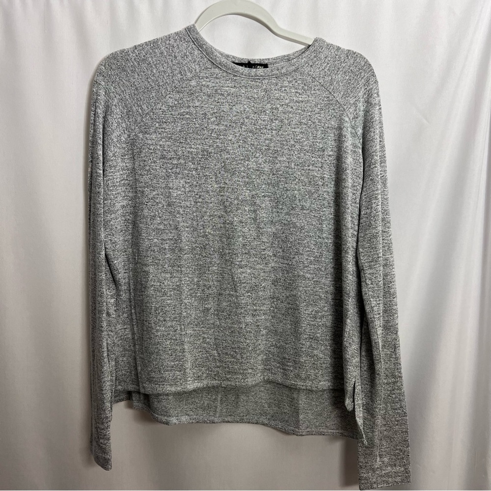 Rag & Bone Jean Womens Camden Long Sleeve Top Size S Gray Heathered Lightweight
